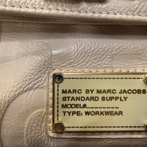 Marc by Marc Jacobs Purse Cream Leather Crossbody Bag - Picture 4 of 8